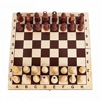 Шахматы обиходные парафиновые с доской 290*145*38  Р-4